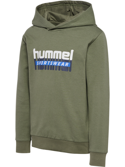 hmlTUKAS HOODIE, DUSTY OLIVE, packshot