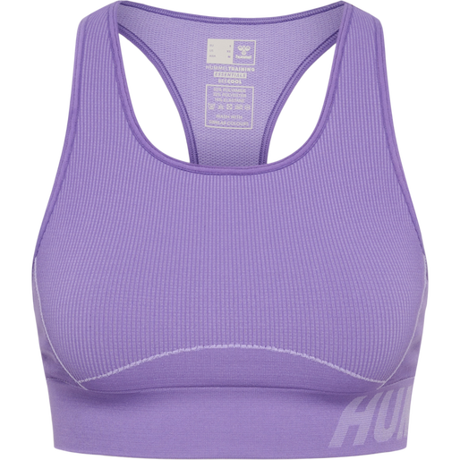 hmlTE CHRISTEL SEAMLESS SPORTS TOP, PAISLEY PURPLE/LAVENDER MELANG, packshot