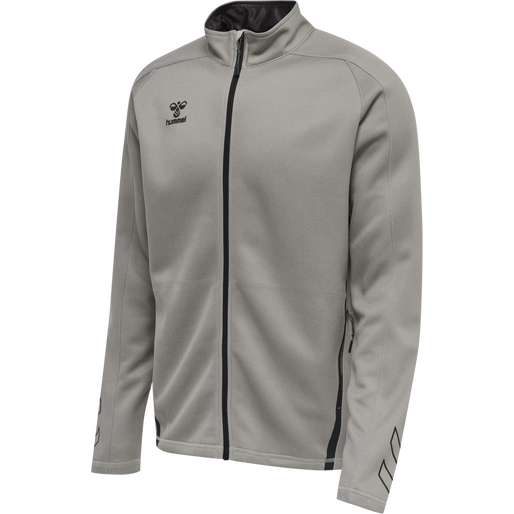hmlCIMA XK ZIP JACKET, GREY MELANGE hmlCIMA XK ZIP JACKET, GREY MELANGE, packshot