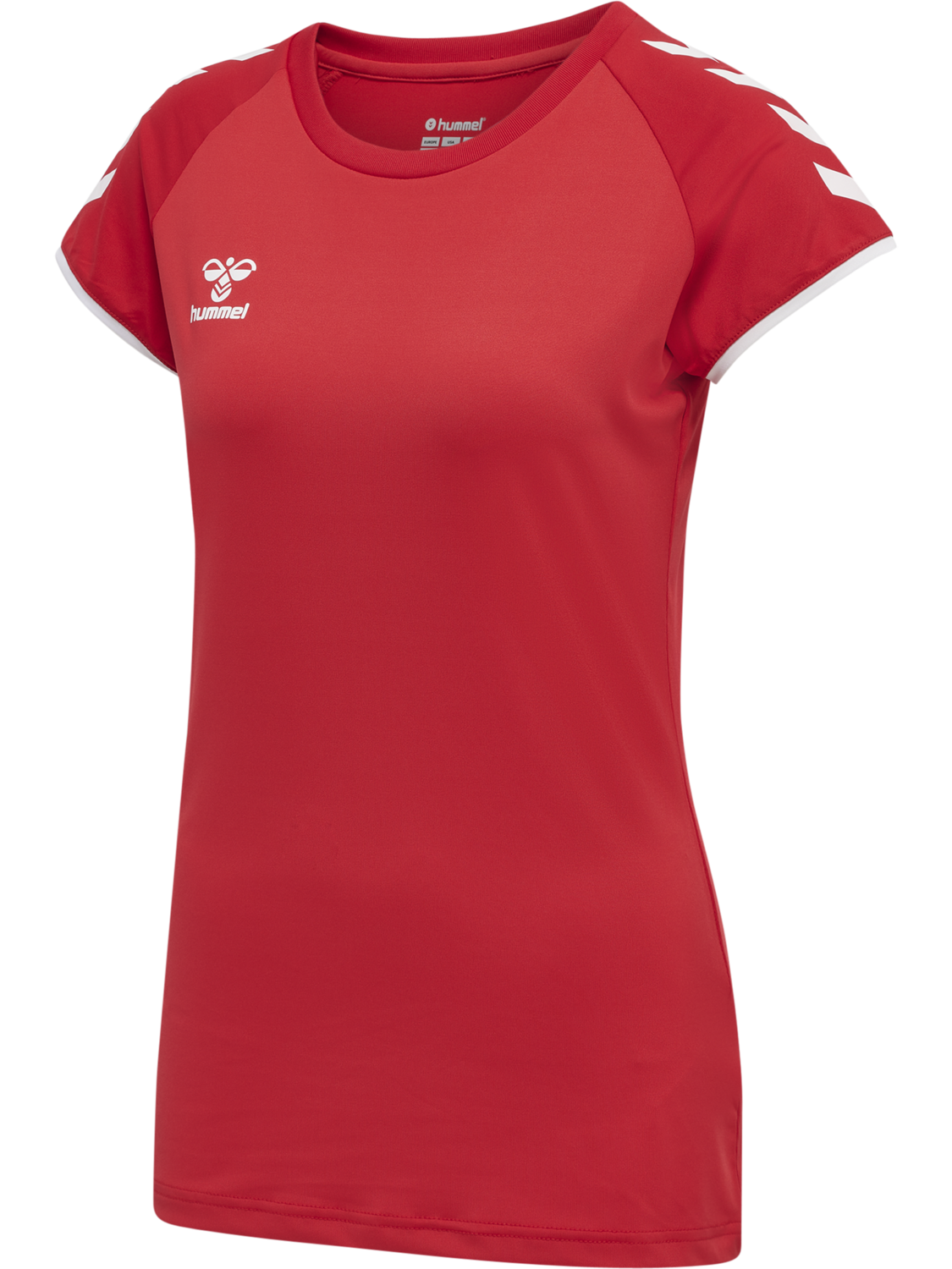 hmlCORE VOLLEY STRETCH TEE WO, TRUE RED, packshot