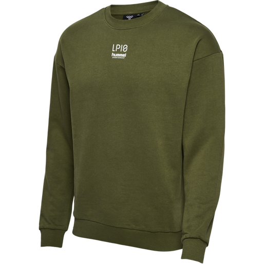 hmlLP10 BOXY SWEATSHIRT, IVY GREEN, packshot