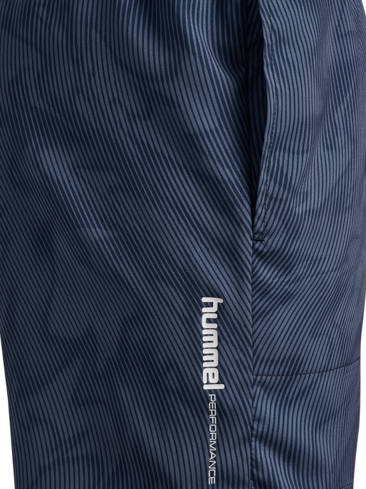 hmlPULSE AOP WORKOUT SHORTS, BLUE MIRAGE/DRESS BLUE, packshot