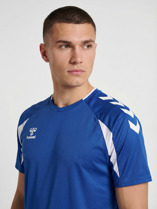 hmlCORE 2.0 JERSEY S/S, TRUE BLUE/WHITE, model