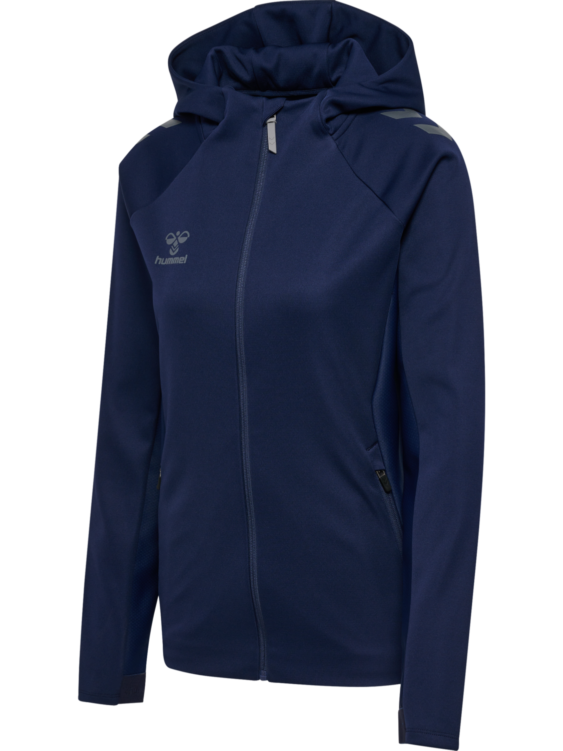 hmlCIMA 2.0 ZIP HOODIE WOMAN, MARINE, packshot