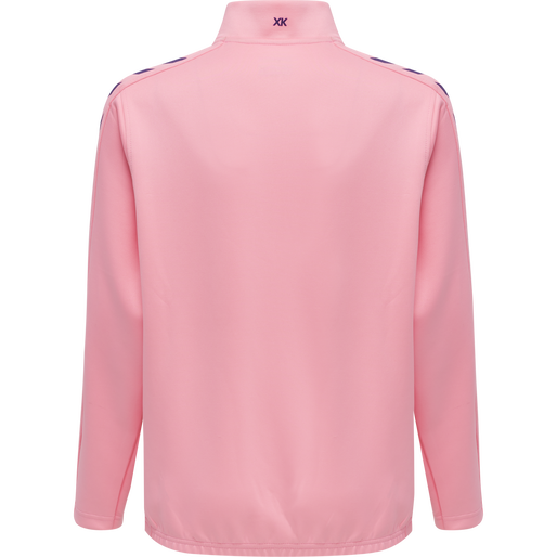 hmlCORE XK HALF ZIP POLY SWEAT KIDS, COTTON CANDY, packshot