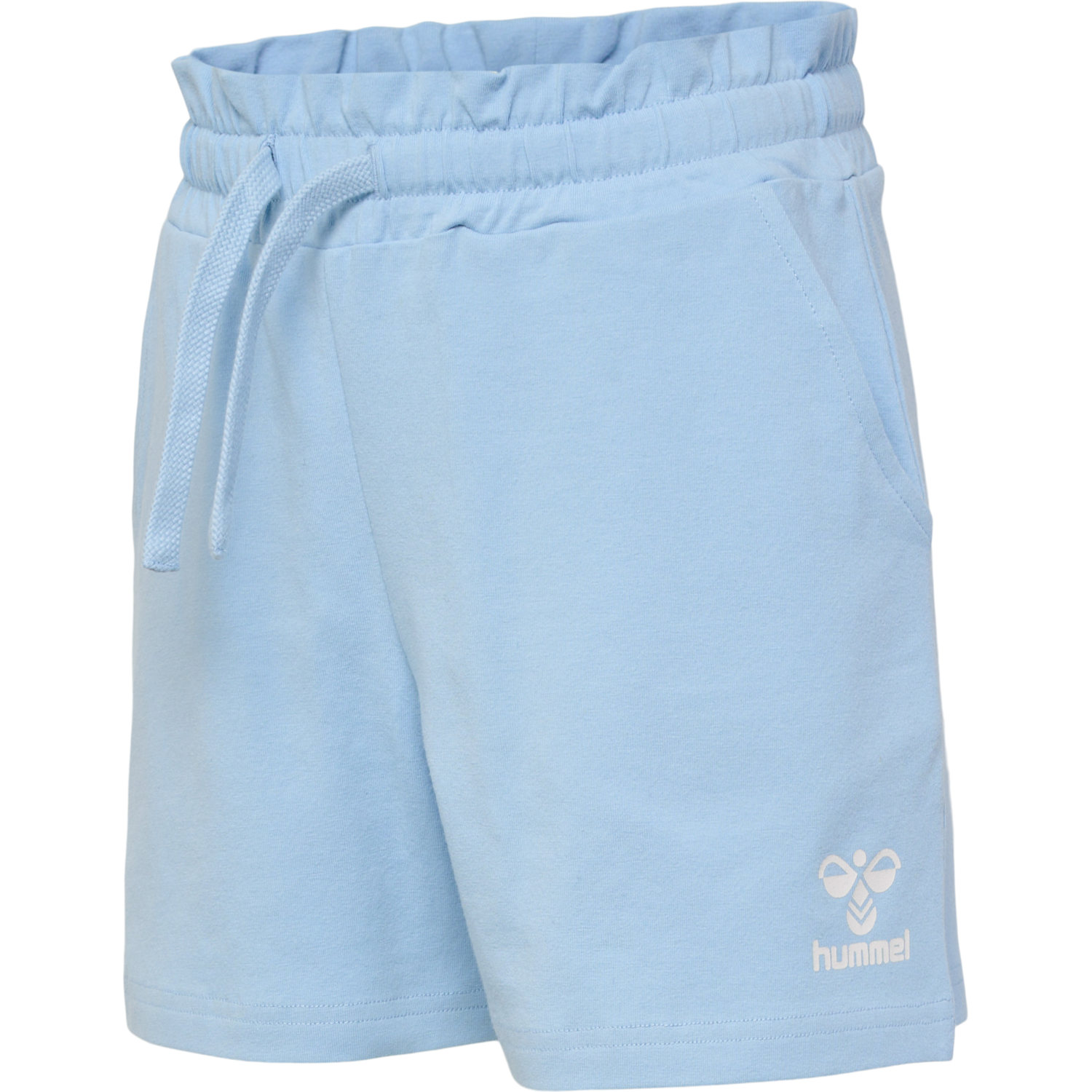 hmlFLOWY RUFFLE SHORTS, CERULEAN, packshot