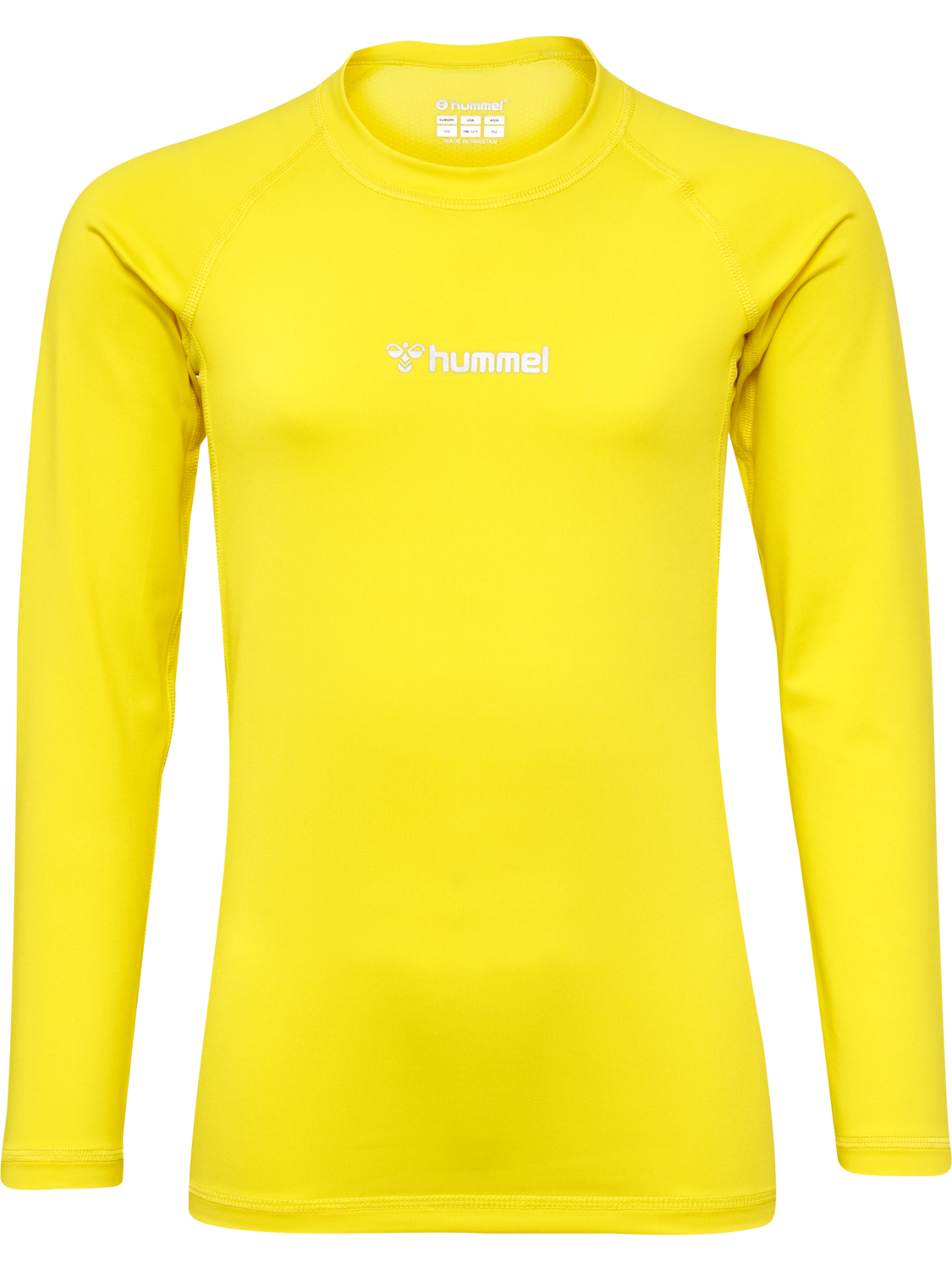 hmlBL PERFORMANCE TEE L/S KIDS, BLAZING YELLOW, packshot