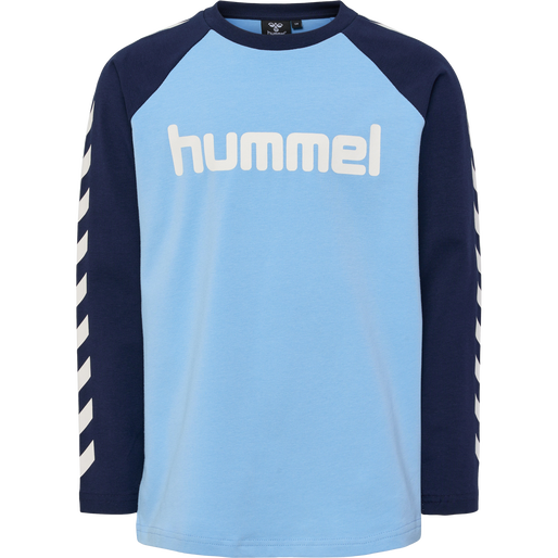 hmlBOYS T-SHIRT L/S, DUSK BLUE, packshot