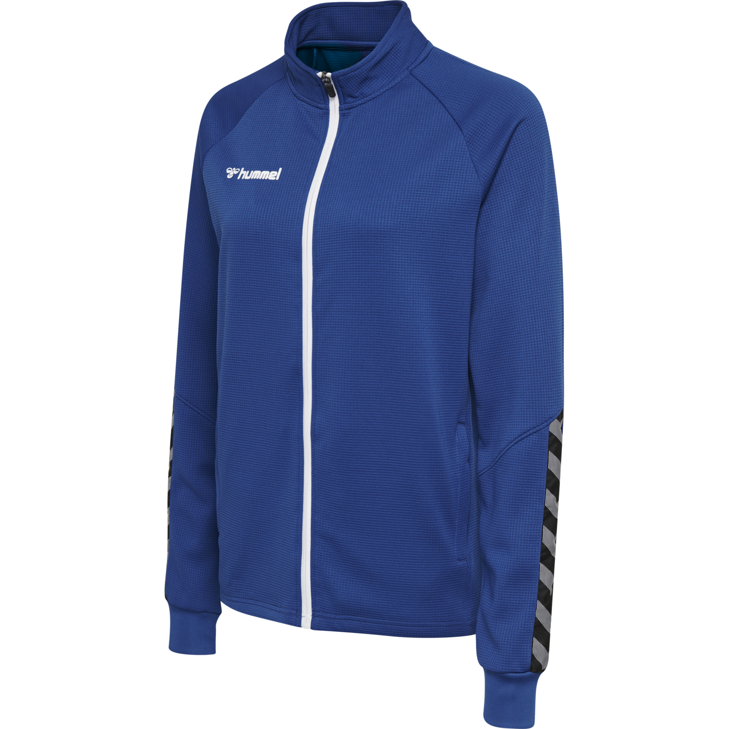 hmlAUTHENTIC WOMEN POLY ZIP JACKET, TRUE BLUE, packshot