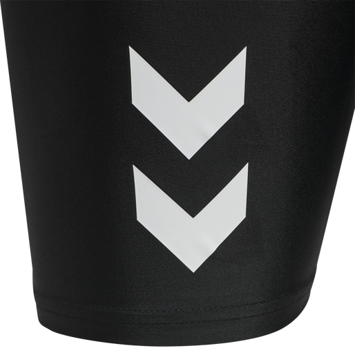 hmlTE TOPAZ 2-PACK TIGHT SHORTS, BLACK/INSIGINA BLUE, packshot