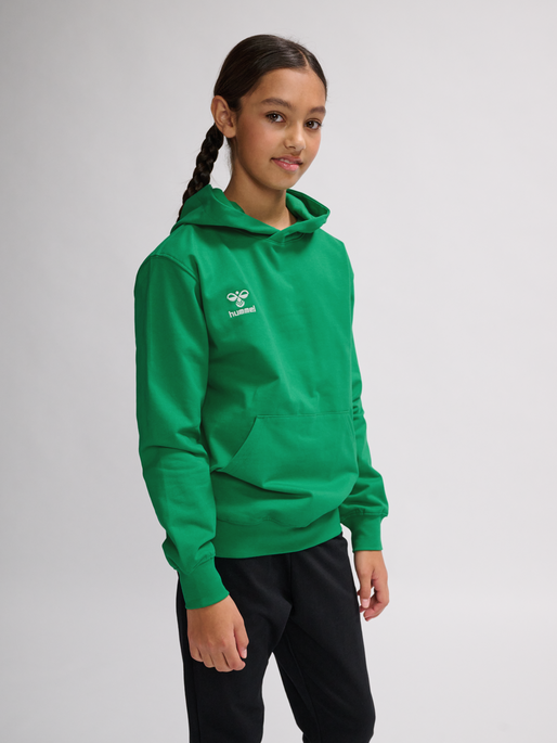 hmlGO 2.0 HOODIE KIDS, JELLY BEAN, model