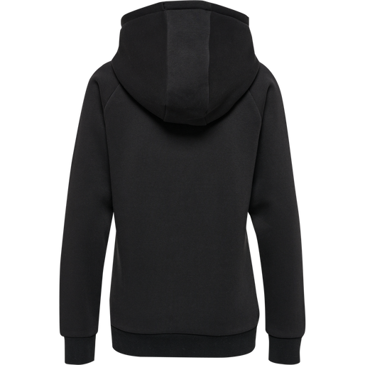 hmlRED HEAVY ZIP HOODIE WOMAN, BLACK, packshot