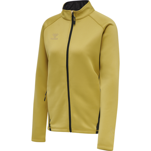 hmlCIMA XK ZIP JACKET WOMAN, ANTIQUE GOLD hmlCIMA XK ZIP JACKET WOMAN, ANTIQUE GOLD, packshot