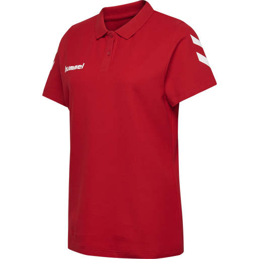 HMLGO COTTON POLO WO, TRUE RED, packshot