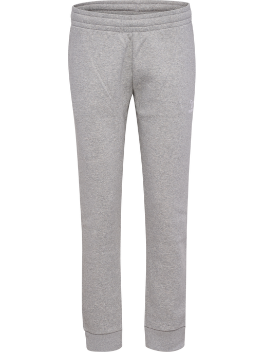 hmlMOVER COTTON CUFF PANTS WOMAN, GREY MELANGE, packshot