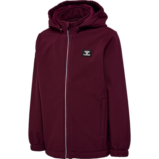 hmlMARS SOFTSHELL JACKET, WINDSOR WINE, packshot