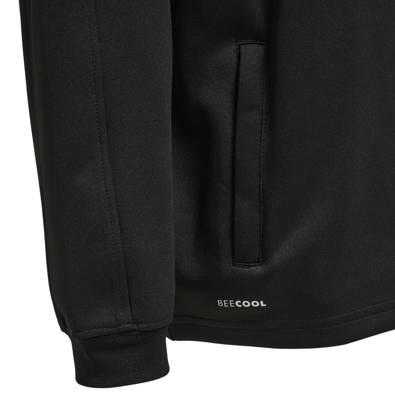 hmlCORE XK POLY KIDS SWEAT HOODIE, BLACK/BLACK, packshot