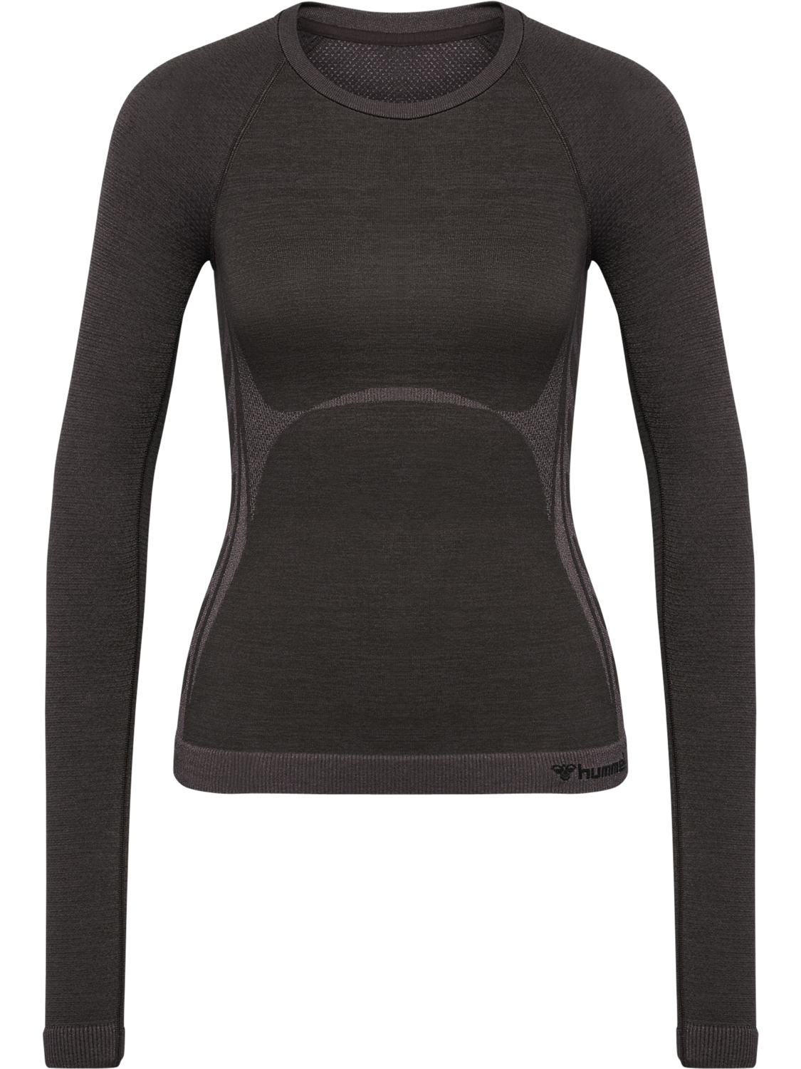 hmlCLEA SEAMLESS TIGHT T-SHIRT L/S, SHALE, packshot