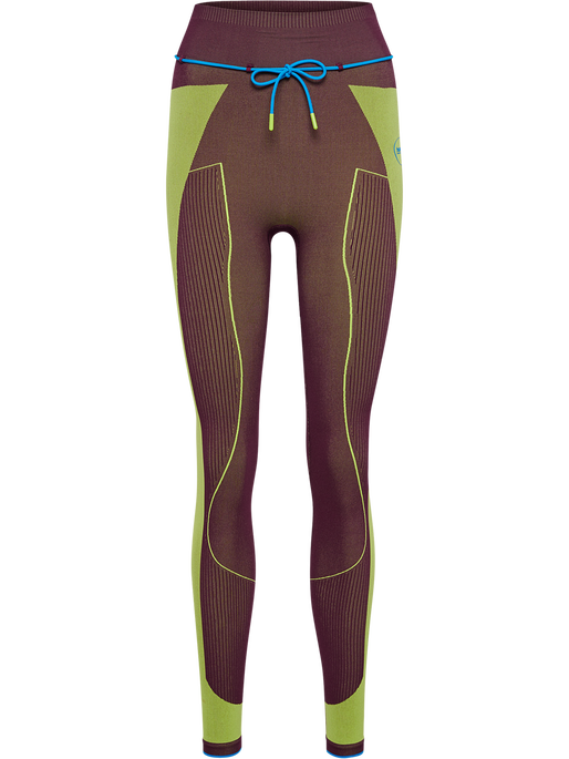 hmlSEAMLESS HIGH WAIST TIGHTS, FIG, packshot