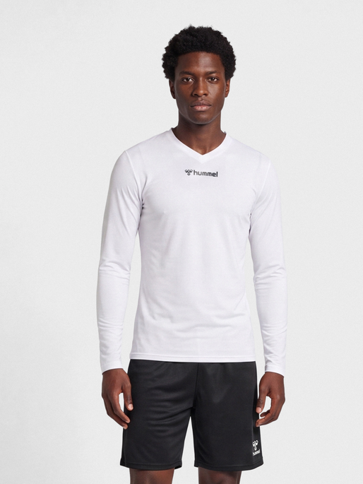 hmlBL ESSENTIAL TEE L/S, WHITE, model