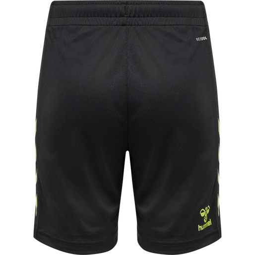 hmlCORE XK POLY SHORTS KIDS, BLACK/LIME POPSICLE, packshot