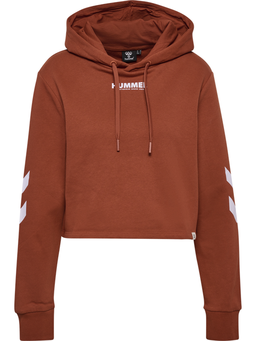 hmlLEGACY WOMAN CROPPED HOODIE, ARABIAN SPICE hmlLEGACY WOMAN CROPPED HOODIE, ARABIAN SPICE, packshot