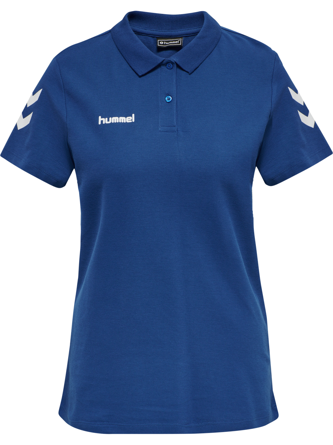 HMLGO COTTON POLO WOMAN, TRUE BLUE, packshot