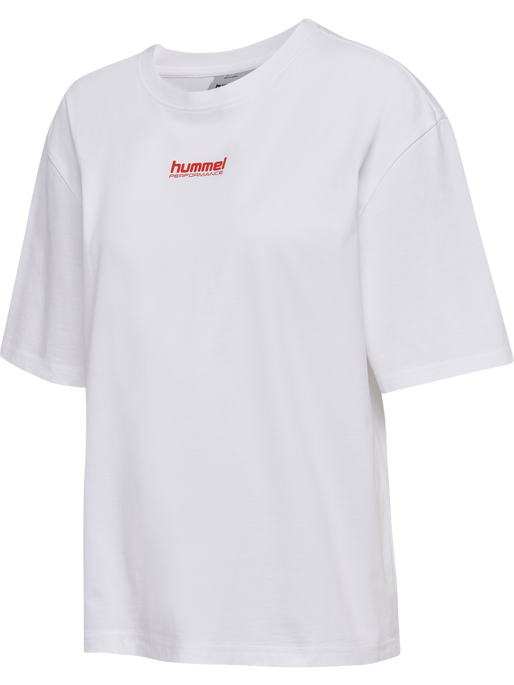 hmlFAST LOOSE T-SHIRT S/S, WHITE hmlFAST LOOSE T-SHIRT S/S, WHITE, packshot