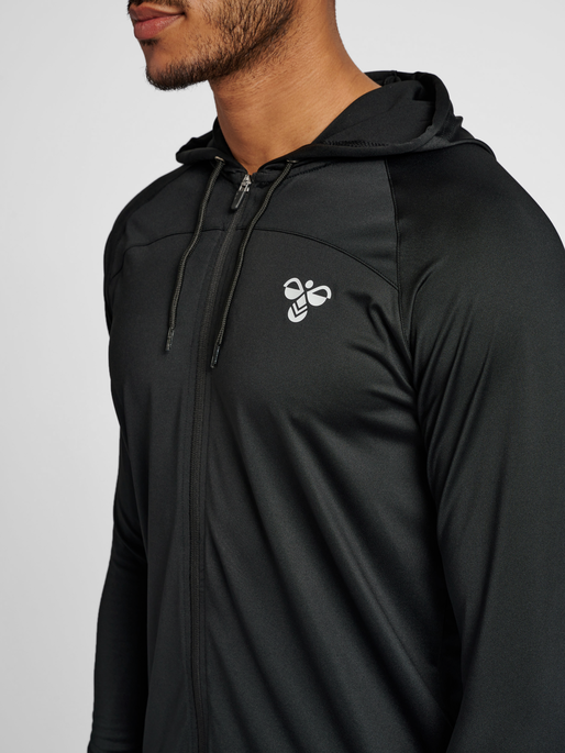 hmlGG12 TRAINING HOODIE, BLACK, model