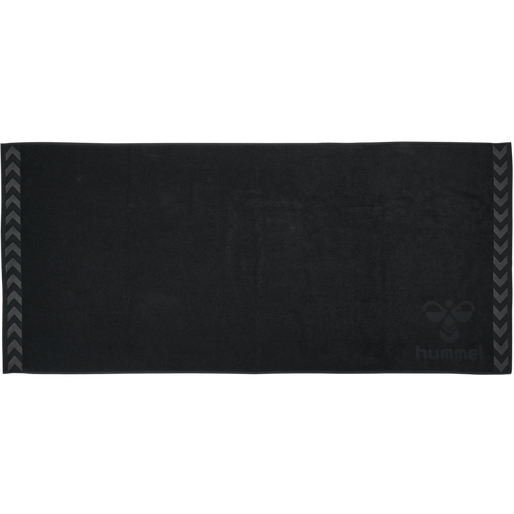HUMMEL LARGE TOWEL, BLACK HUMMEL LARGE TOWEL, BLACK, packshot