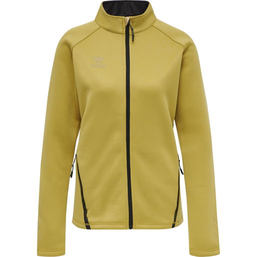 hmlCIMA XK ZIP JACKET WOMAN, ANTIQUE GOLD hmlCIMA XK ZIP JACKET WOMAN, ANTIQUE GOLD, packshot