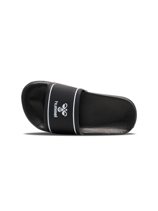POOL SLIDE JR , BLACK/WHITE, packshot
