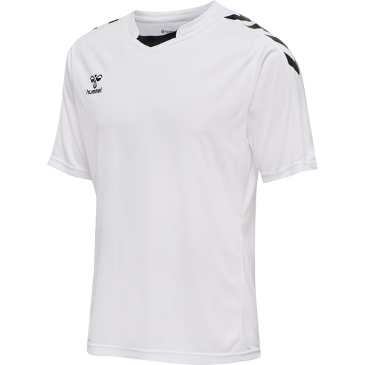 hmlCORE XK POLY JERSEY S/S, WHITE hmlCORE XK POLY JERSEY S/S, WHITE, packshot