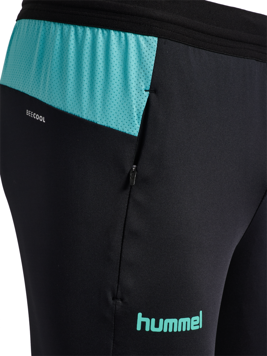 hmlBLAZE 2.0 TRAINING PANTS, BLACK/POOL BLUE, packshot