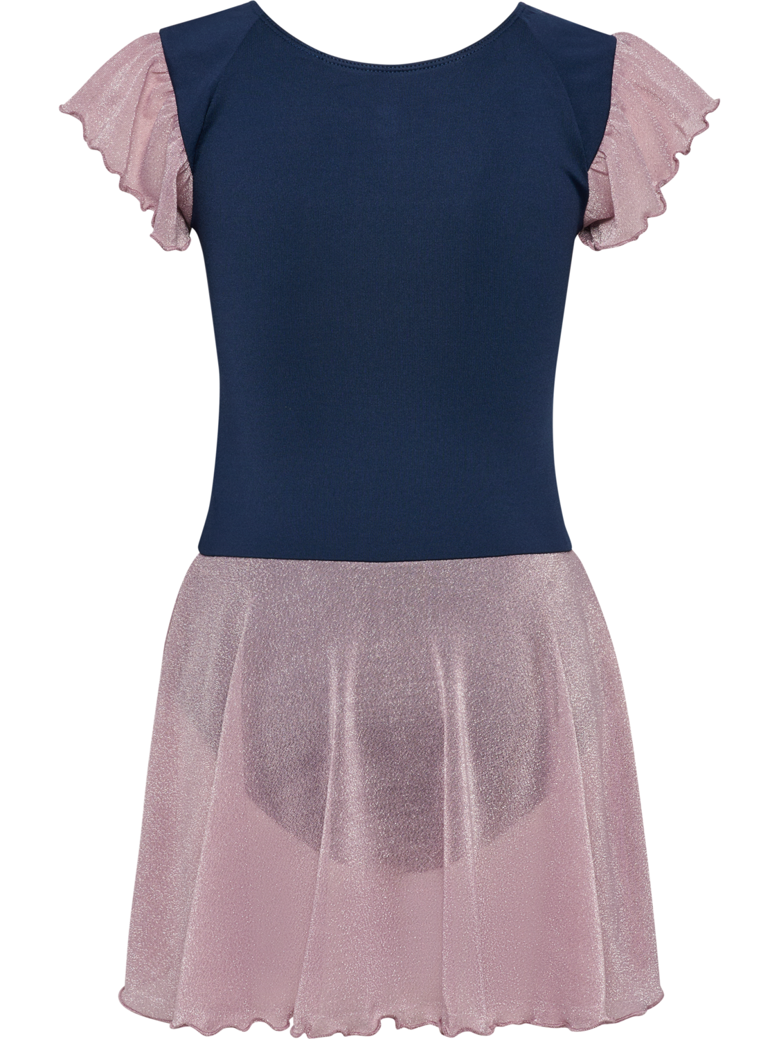 hmlJR MIX GLITTER DRESS, BLACK IRIS, packshot