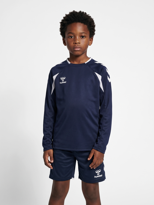 hmlCORE 2.0 CREW NECK KIDS, MARINE/WHITE, model