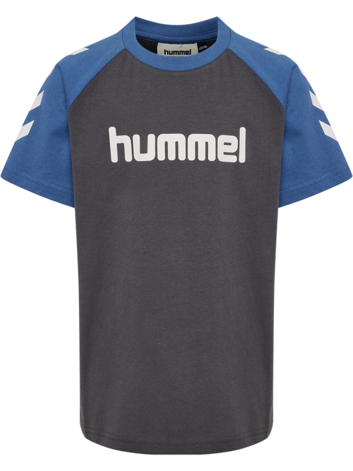 hmlJR LOGO T-SHIRT S/S, EBONY, packshot