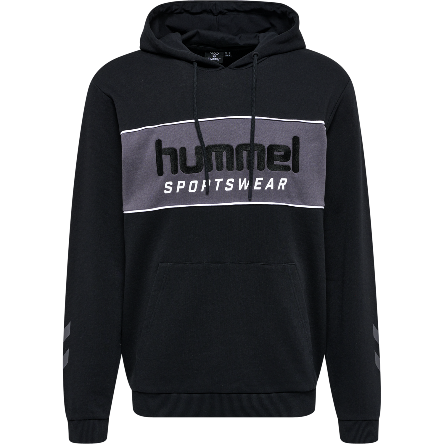 hmlLGC JULIAN HOODIE, BLACK, packshot