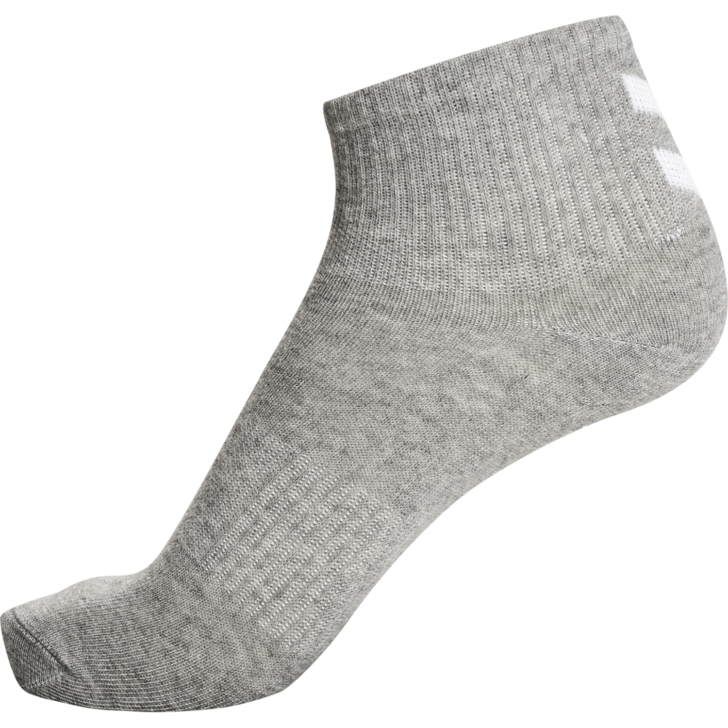 hmlCHEVRON 6-PACK  MID CUT SOCKS, BLACK/WHITE/GREY, packshot