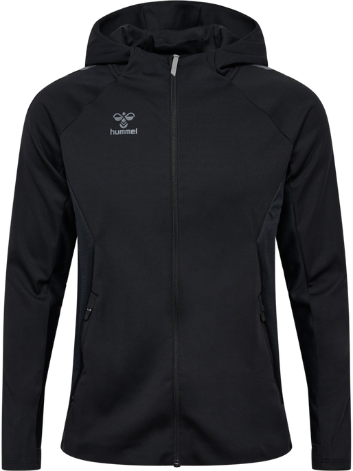 hmlCIMA 2.0 ZIP HOODIE, BLACK hmlCIMA 2.0 ZIP HOODIE, BLACK, packshot