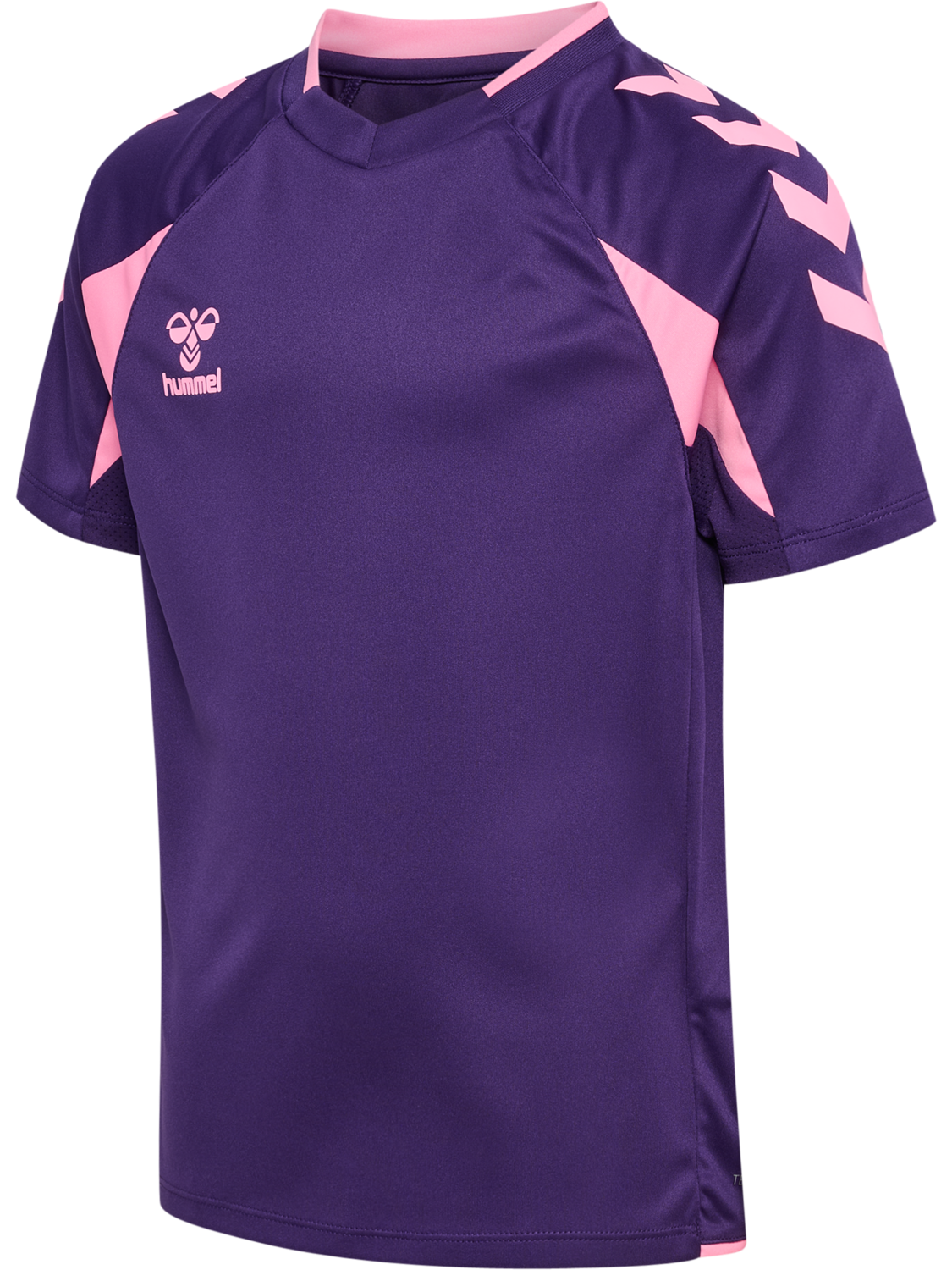 hmlCORE 2.0 JERSEY S/S KIDS, ACAI/COTTON CANDY, packshot