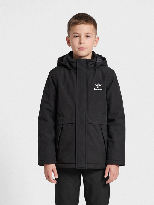 hmlURBAN TEX JACKET, BLACK, model