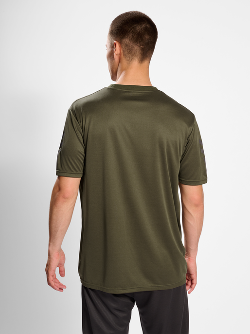 hmlACTIVE PL JERSEY S/S, OLIVE NIGHT, model