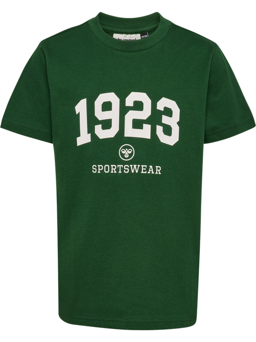 hmlJR GRAPHIC 1923 T-SHIRT S/S, DARK GREEN hmlJR GRAPHIC 1923 T-SHIRT S/S, DARK GREEN, packshot