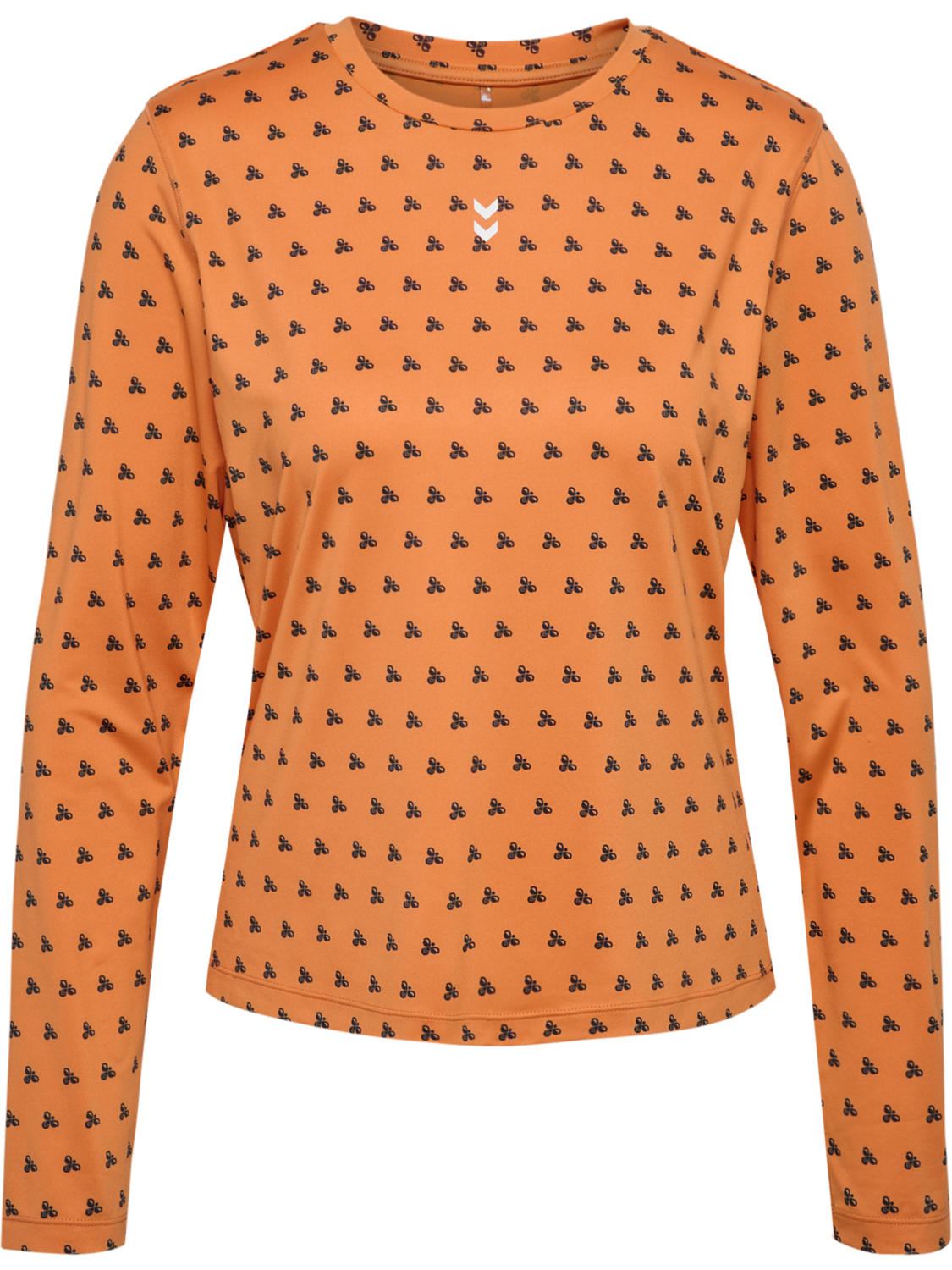 hmlFAST W T-SHIRT L/S, DUSTY ORANGE, packshot