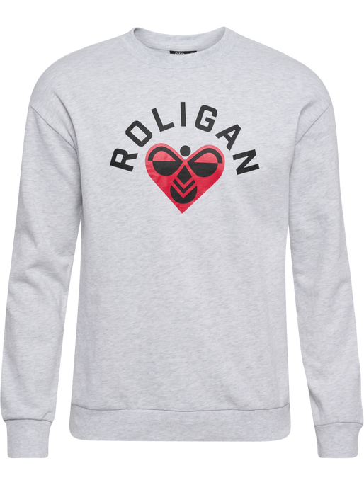 hmlROLIGAN SWEATSHIRT, LIGHT GREY MELANGE hmlROLIGAN SWEATSHIRT, LIGHT GREY MELANGE, packshot