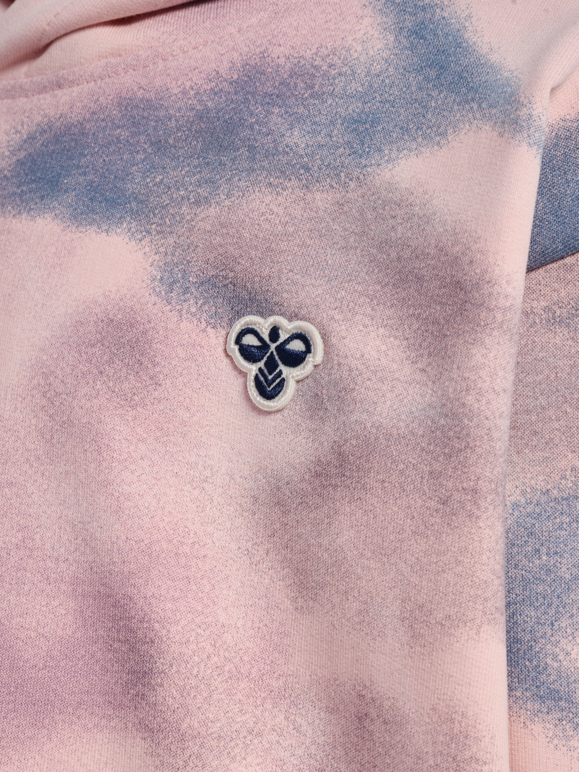 hmlJR LOOSE AOP HOODIE BEE, PALE LILAC, packshot