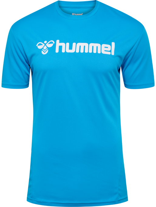 hmlLOGO JERSEY S/S, DIVA BLUE, packshot