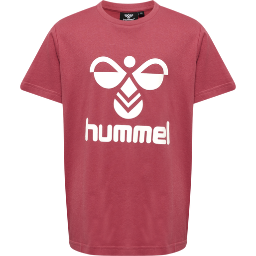 hmlTRES T-SHIRT S/S, EARTH RED, packshot