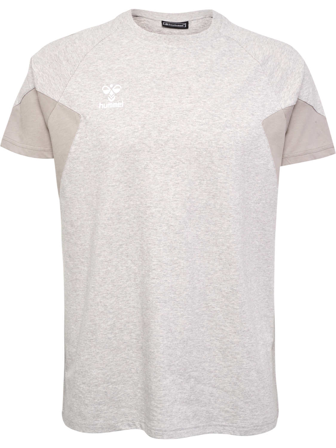 hmlTRAVEL T-SHIRT S/S, LIGHT GREY MELANGE, packshot
